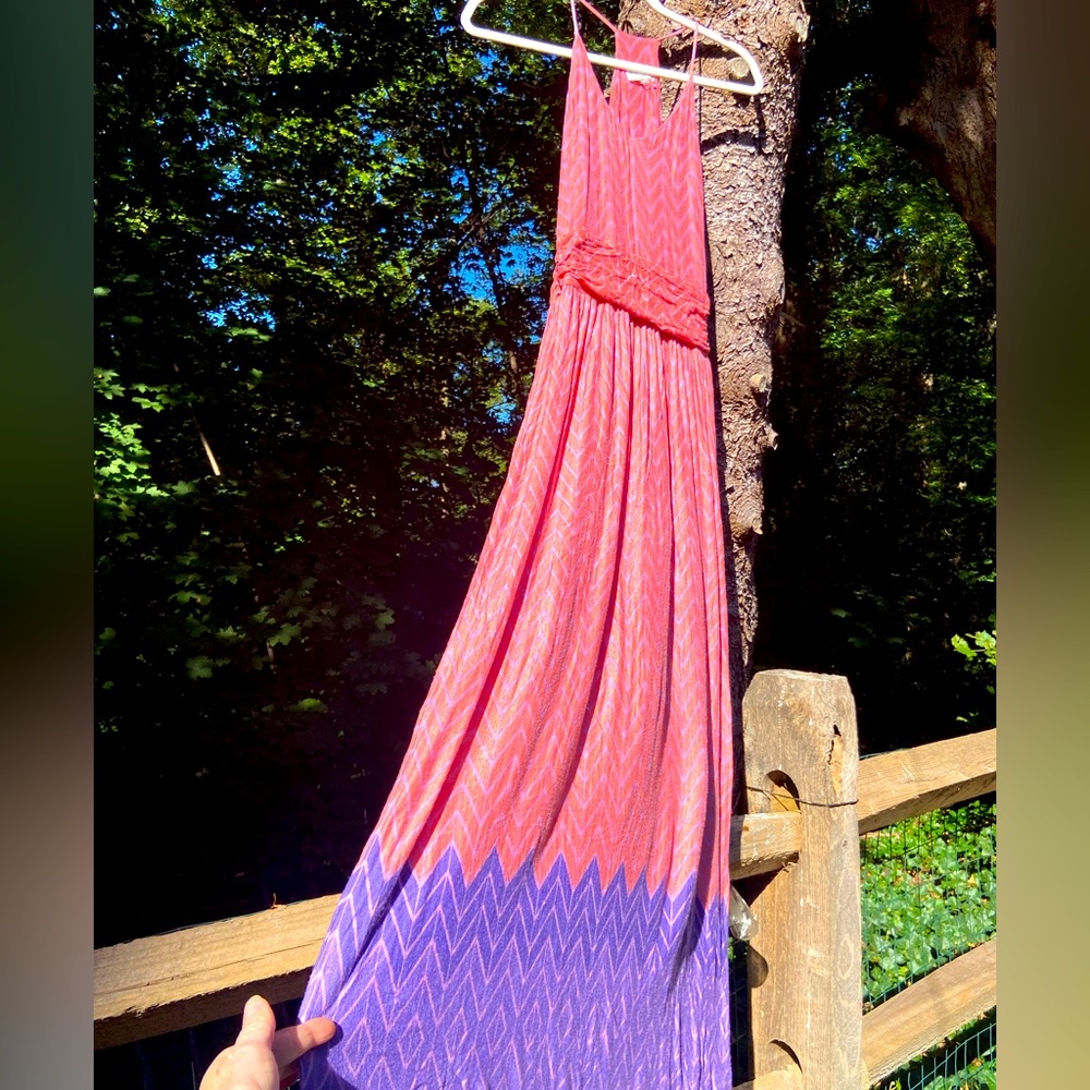 Nomad Cotton Blend Halter-Neck Maxi Dress XS